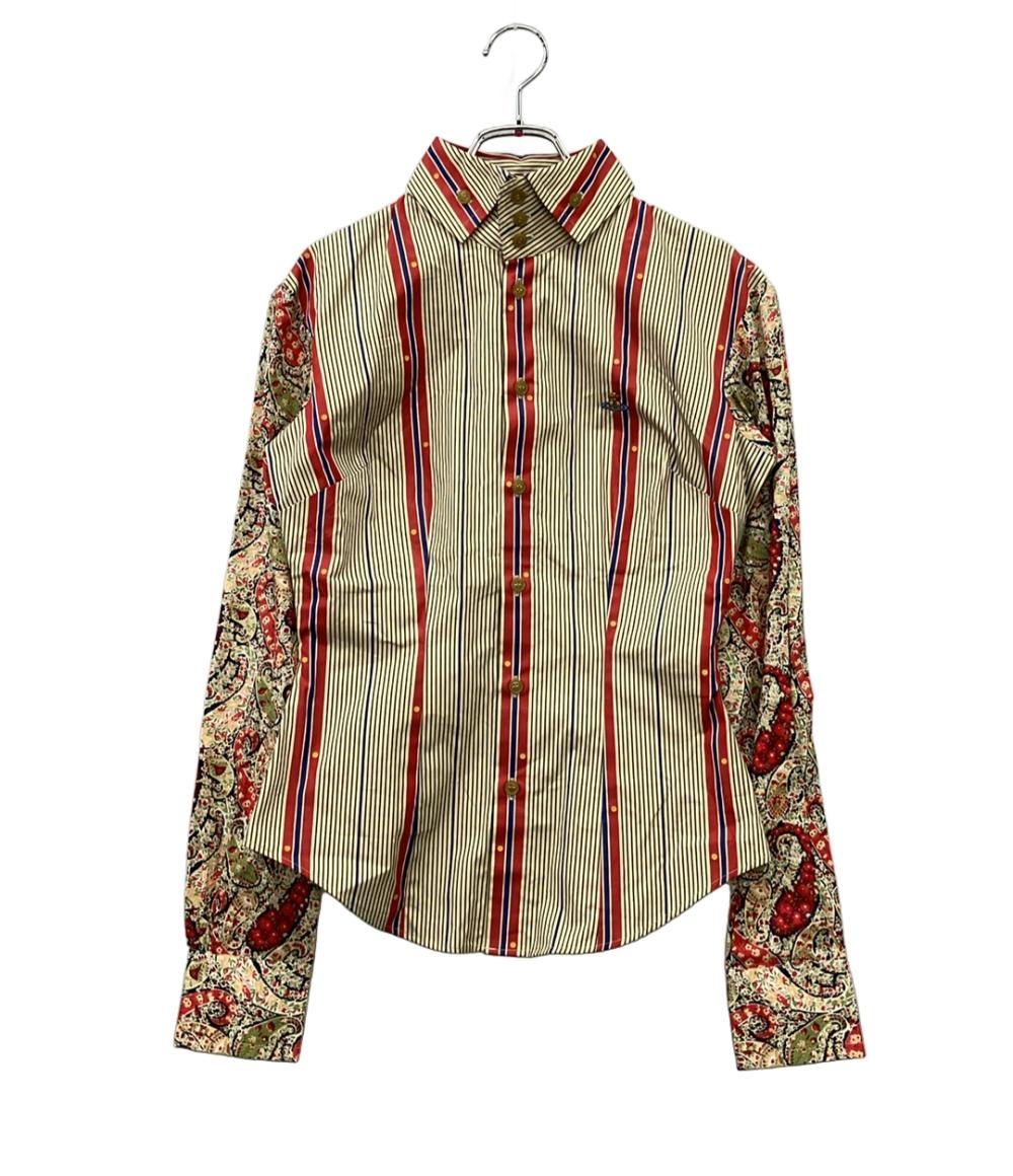 Vivienne Westwood 長袖シャツ KRALL SHIRTS  ペイズリー インポート レディース SIZE 38 (S) ヴィヴィアンウエストウッド