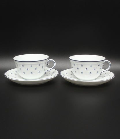 美品 Richard Ginori カップ＆ソーサー 2客セット ペア ロイヤルブルー リチャードジノリ