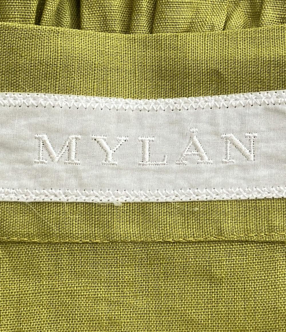マイラン フィッシュテールリネンラップスカート レディース SIZE F (M) MYLAN