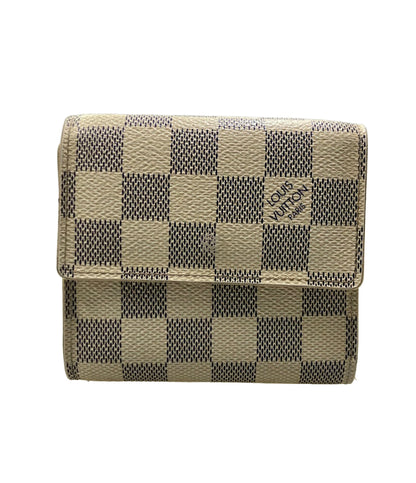 LOUIS VUITTON ダブルホック 二つ折り財布 ポルトフォイユ エリーズ ダミエ アズール N61733 レディース ルイ・ヴィトン