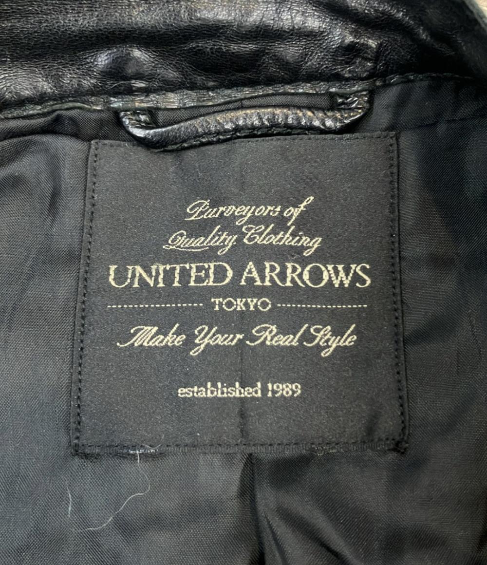 訳あり UNITED ARROWS シングルライダースジャケット 1125-199-3843 レディース SIZE S ユナイテッドアローズ