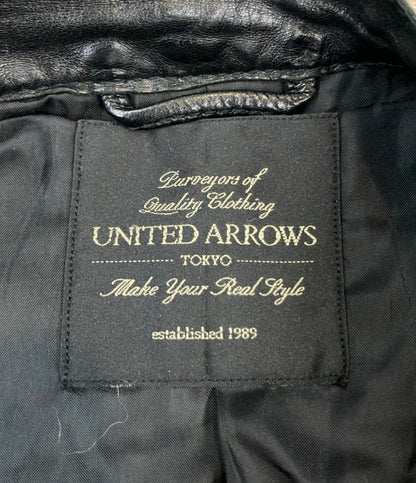 訳あり UNITED ARROWS シングルライダースジャケット 1125-199-3843 レディース SIZE S ユナイテッドアローズ
