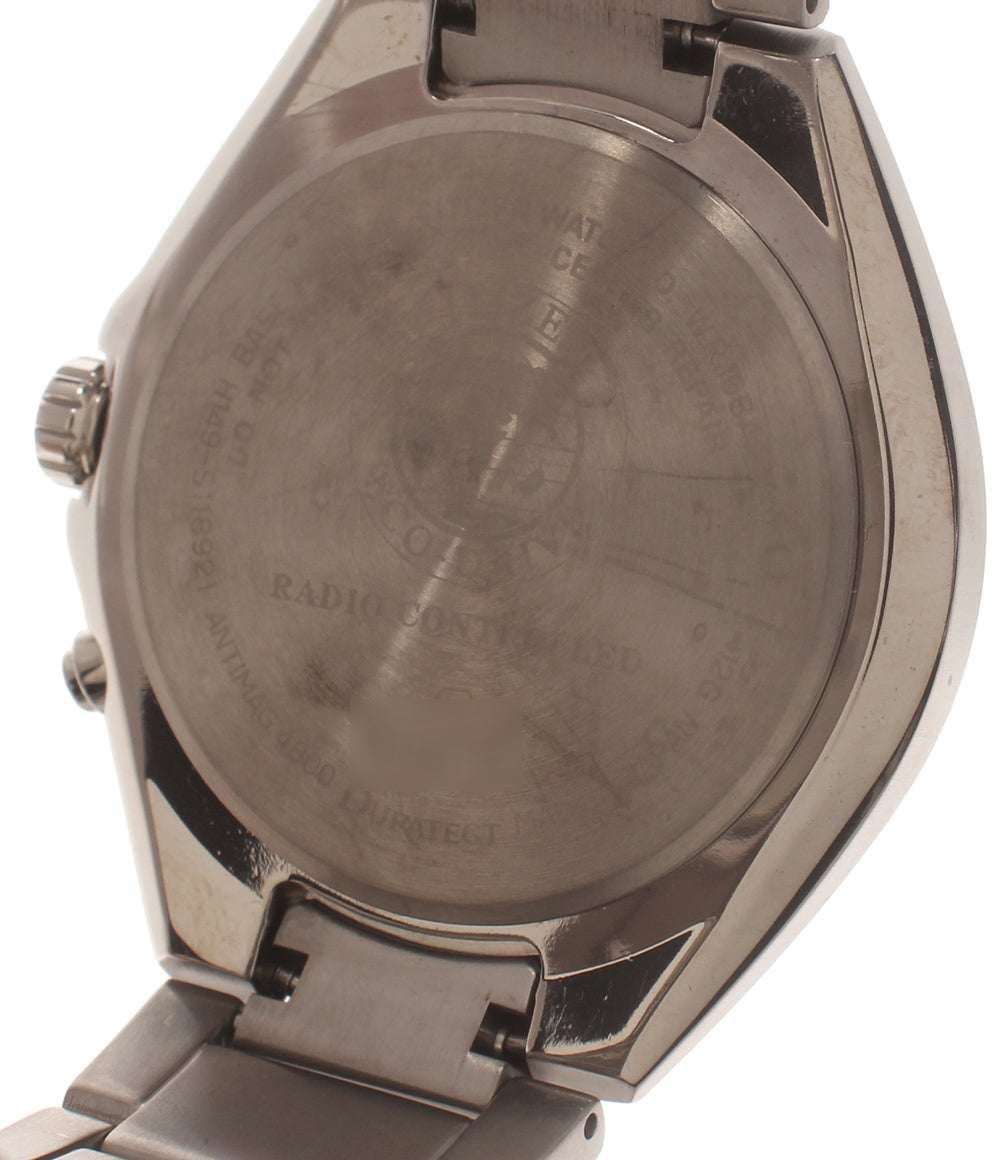 美品 CITIZEN 腕時計 電波ソーラー アテッサ ATTESA ソーラー ホワイト H149-S118921 メンズ シチズン