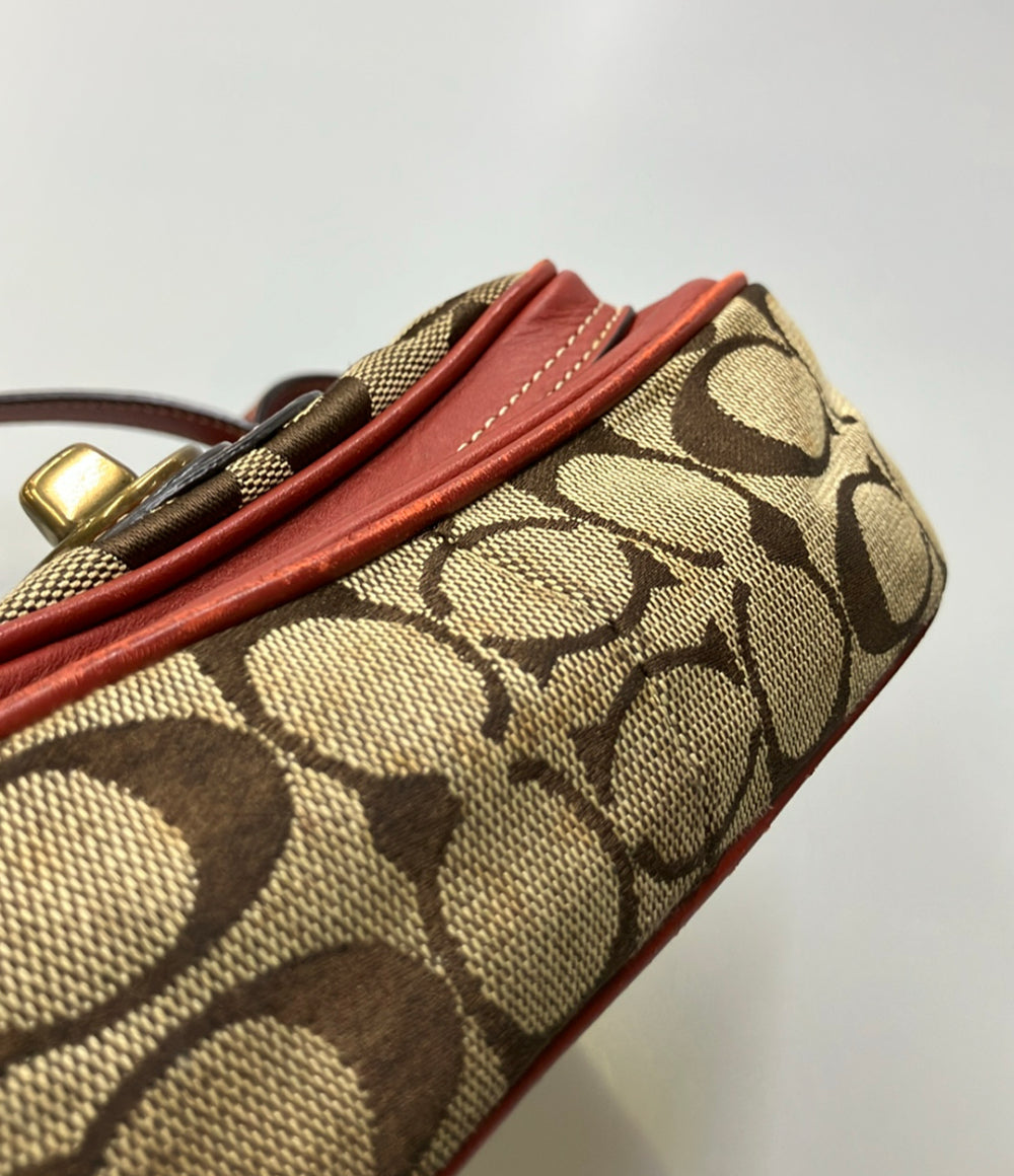 COACH ショルダーバッグ 斜め掛け シグネチャー F10566 レディース コーチ