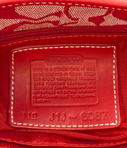 美品 COACH ハンドバッグ シグネチャー 6087 レディース コーチ
