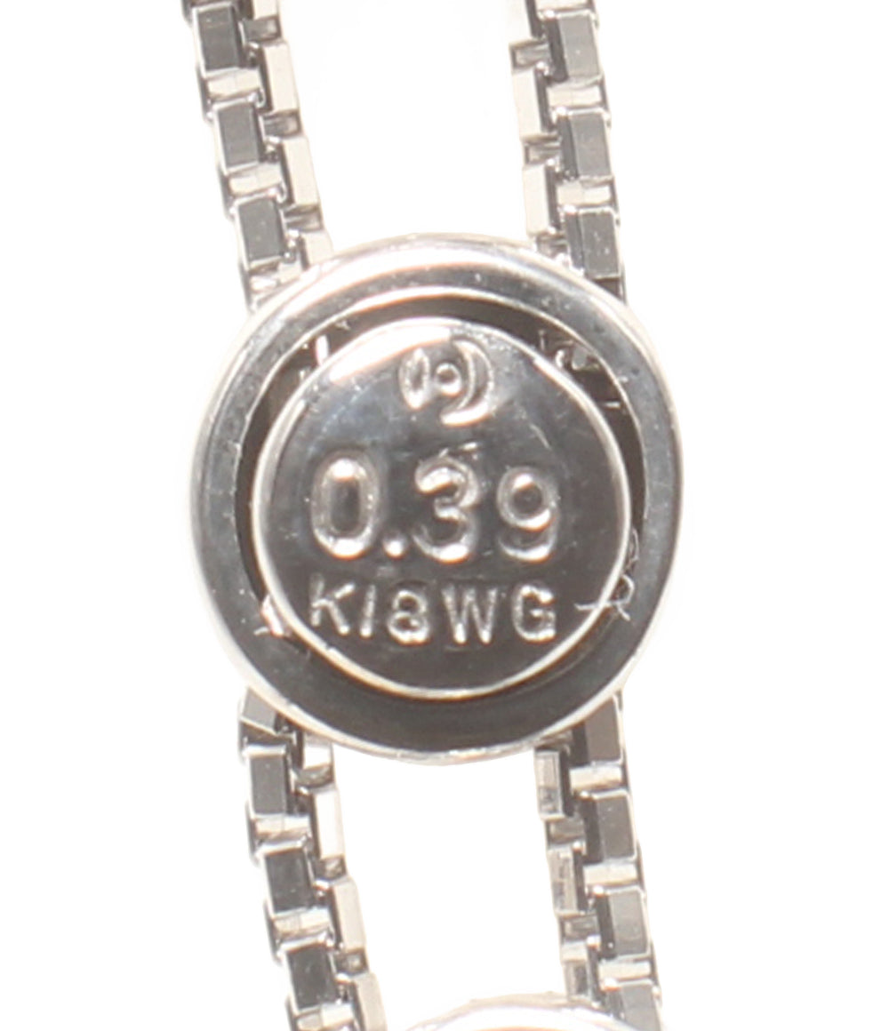 TASAKI ネックレス K18WG ダイヤ0.39ct レディース タサキ