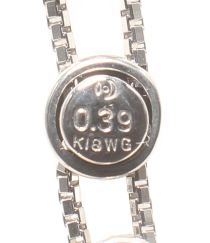 TASAKI ネックレス K18WG ダイヤ0.39ct レディース タサキ