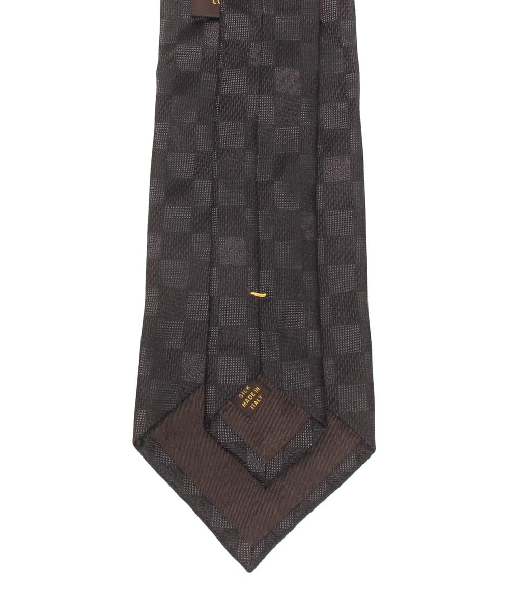 美品 LOUIS VUITTON ネクタイ シルク100% ダミエ メンズ ルイ・ヴィトン
