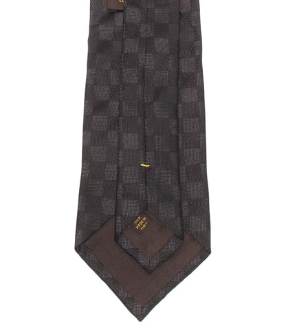 美品 LOUIS VUITTON ネクタイ シルク100% ダミエ メンズ ルイ・ヴィトン