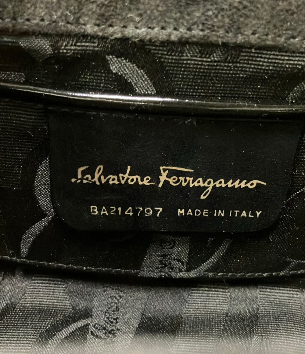 Salvatore Ferragamo ショルダーバッグ 斜め掛け エナメル ガンチーニ レディース サルヴァトーレフェラガモ