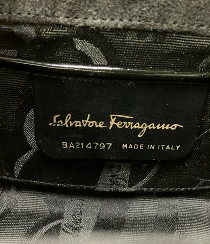 Salvatore Ferragamo ショルダーバッグ 斜め掛け エナメル ガンチーニ レディース サルヴァトーレフェラガモ
