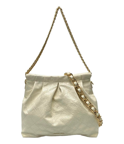 美品 チャールズアンドキース 2WAY ハンドバッグ ショルダーバッグ 斜め掛け レディース CHARLES & KEITH