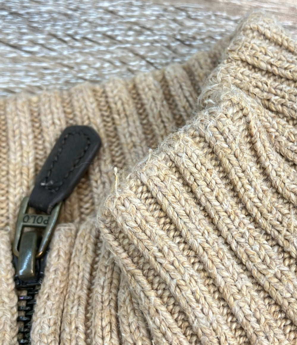 POLO RALPH LAUREN 長袖ニット ケーブル ハーフジップ ポニー刺繍 メンズ SIZE SP (S) ポロ・ラルフローレン