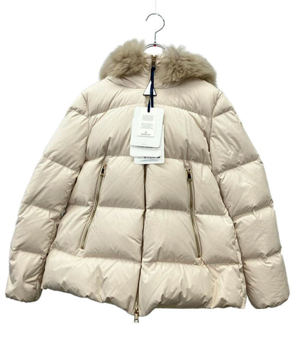 美品 MONCLER ダウンジャケット 24AW  ファー タグ付き インポート やぎ LAICHEFUR GIUBBOTTO J20931A00174  54AQE レディース SIZE 1 (S)
