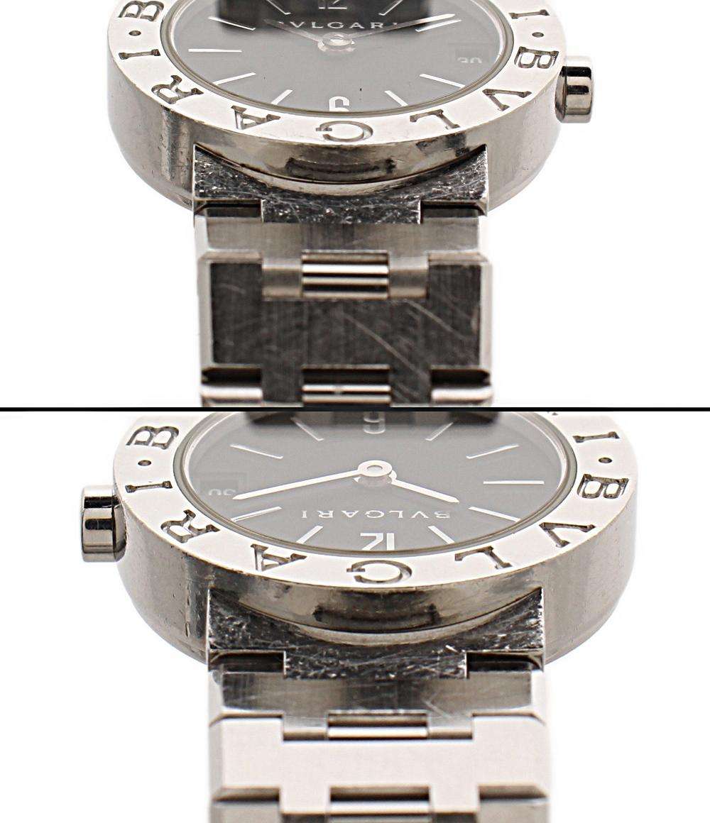 BVLGARI 腕時計 クオーツ ブラック BB23SS レディース ブルガリ