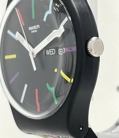 Swatch 腕時計 クオーツ ブラック メンズ スウォッチ