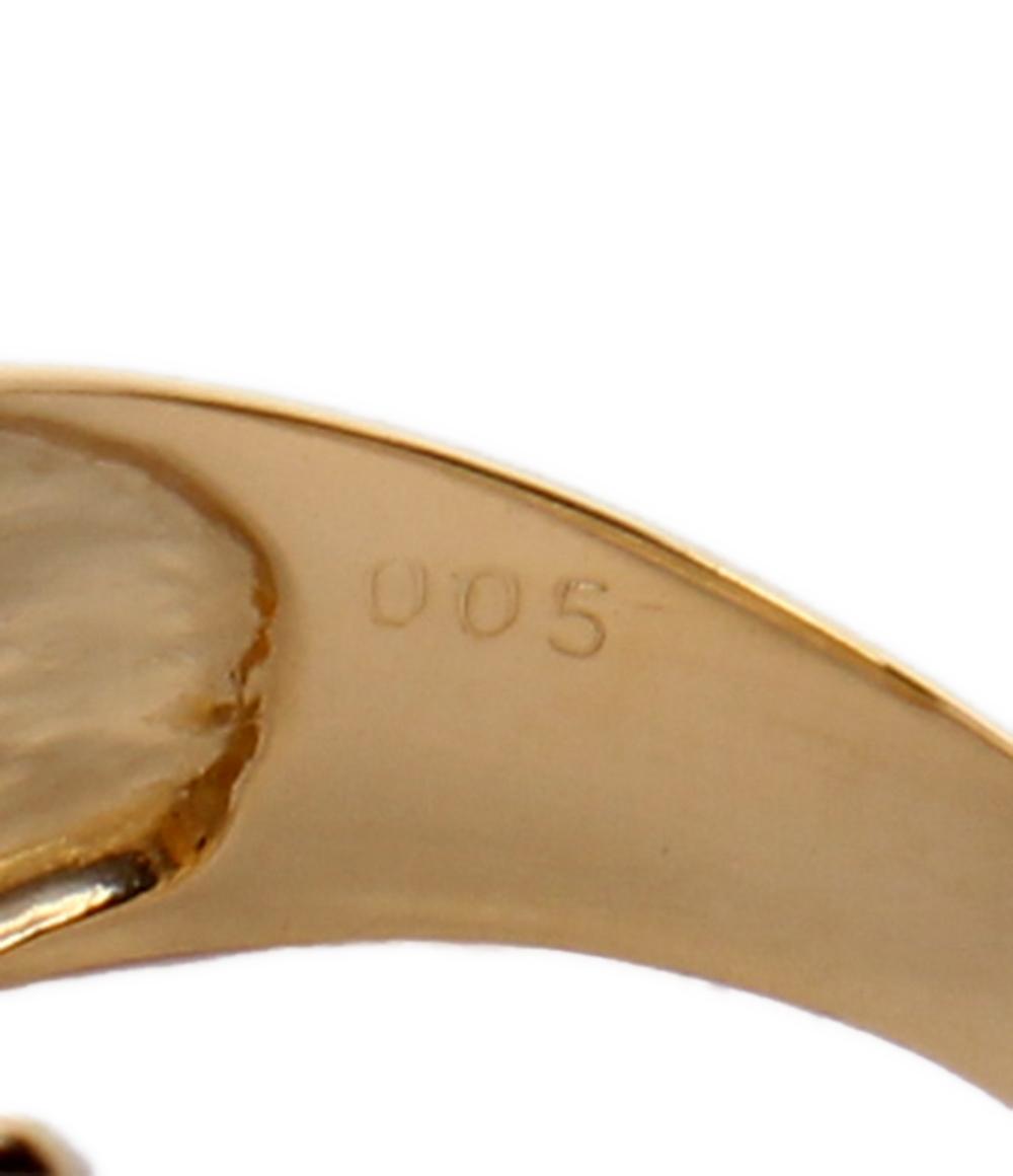 美品 リング 指輪 K18 Pt900 ダイヤ 0.05ct レディース SIZE 12号