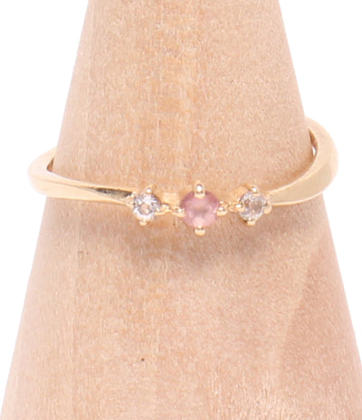 美品 Samantha Tiara ピンキーリング 指輪 K10 ピンクトルマリン レディース SIZE 1号 サマンサティアラ