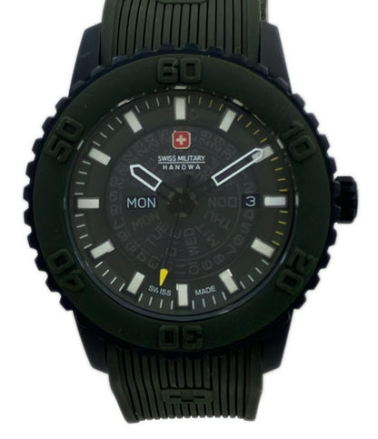 美品 SWISS MILITARY 腕時計 クオーツ ML-418 メンズ スイスミリタリー