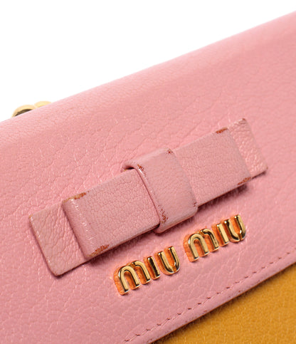 Miu Miu 二つ折り長財布 5ME120 レディース ミュウ ミュウ