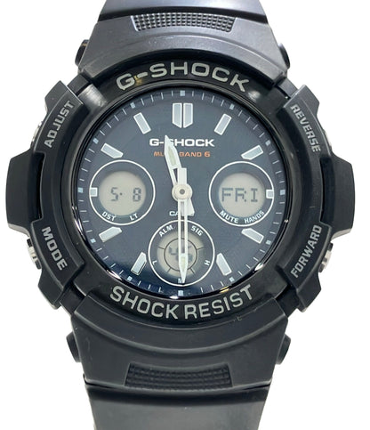 CASIO 腕時計 G-SHOCK ソーラー ネイビー AWG-M100SB メンズ カシオ