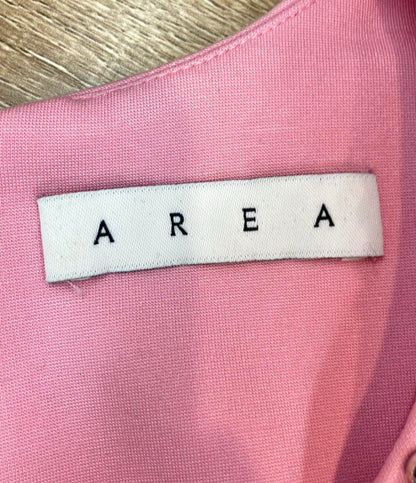 AREA ミニワンピース クリスタル付き 背面ハート型カットアウト ノースリーブ RN154562 レディース SIZE XL エリア