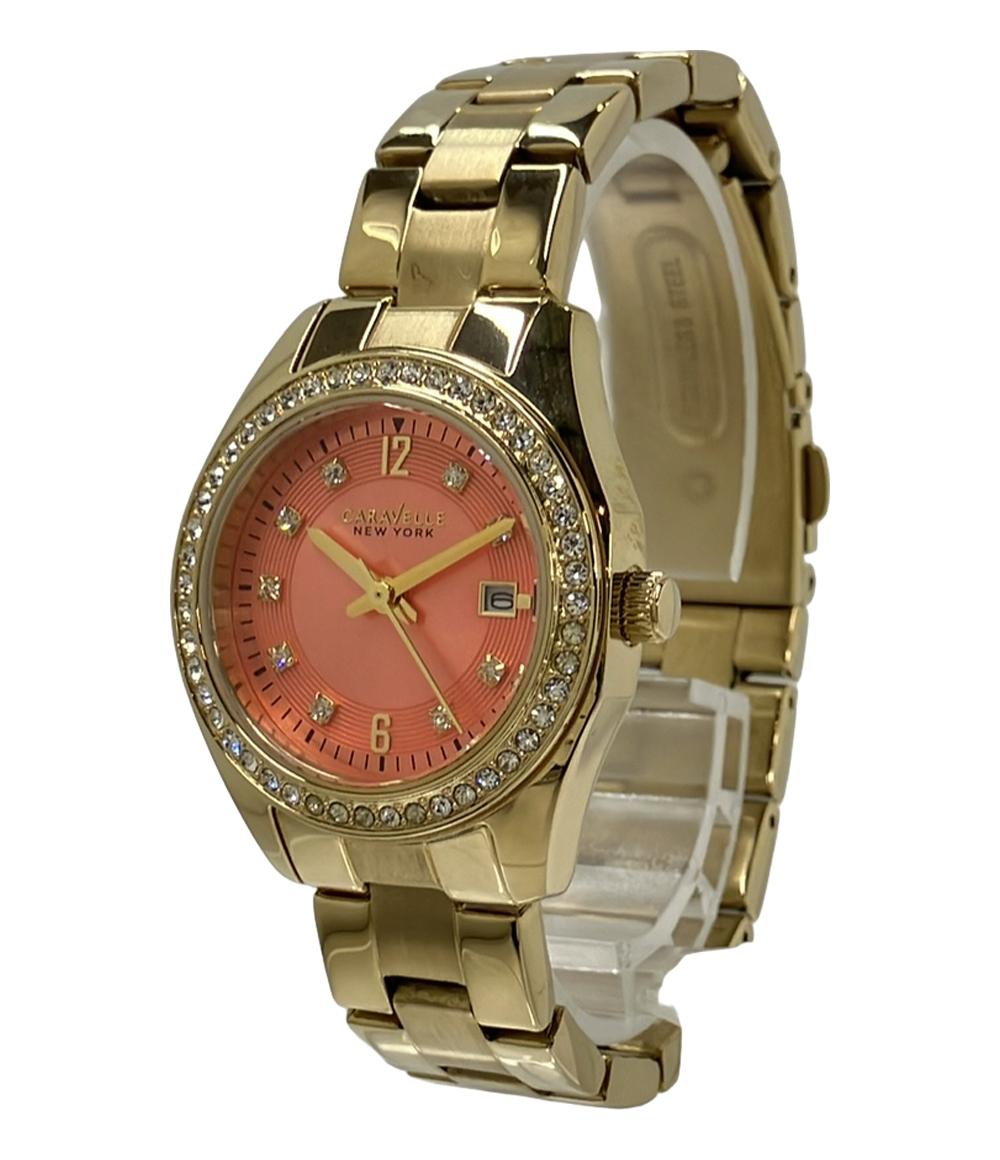美品 CARAVELLE 腕時計 クオーツ 44M110 レディース カラベレ