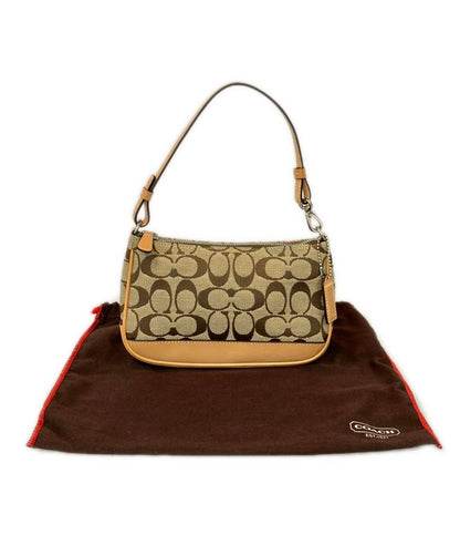 美品 COACH ハンドバッグ アクセサリーポーチ シグネチャー 6094 レディース コーチ