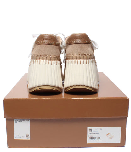 Chloe ローカットスニーカー ウェッジソール 厚底 Nama ウェッジスニーカー CHC24U02IBD70F レディース SIZE 37 (24.5cm) クロエ