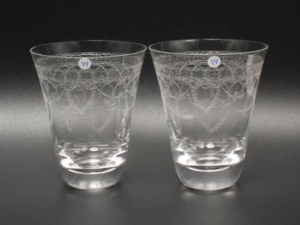 美品 ウエッジウッド グラス タンブラー 2点セット ペア ミューズ WEDGWOOD