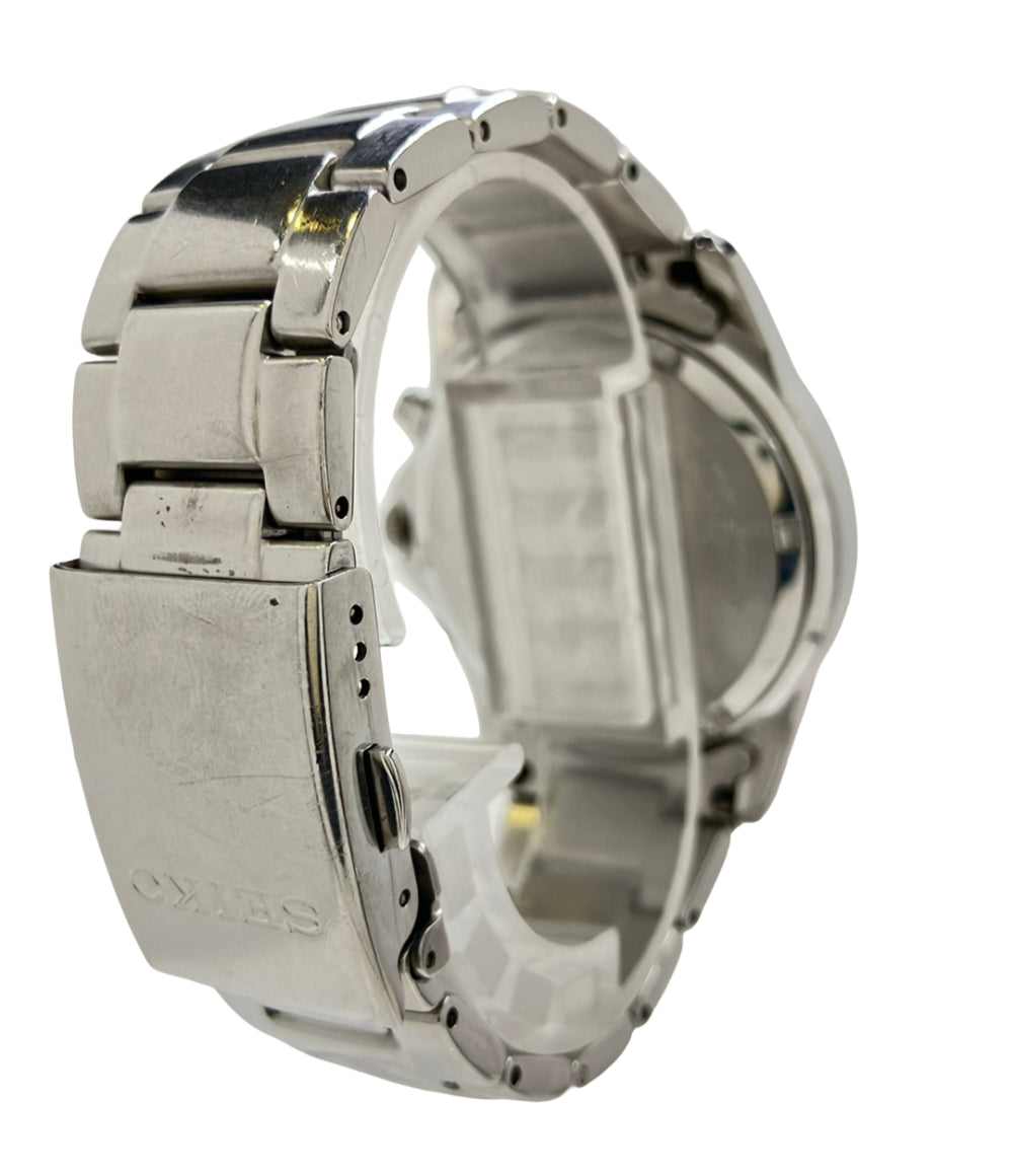 SEIKO 腕時計 クオーツ ブラック 7T92-0DM0 メンズ セイコー