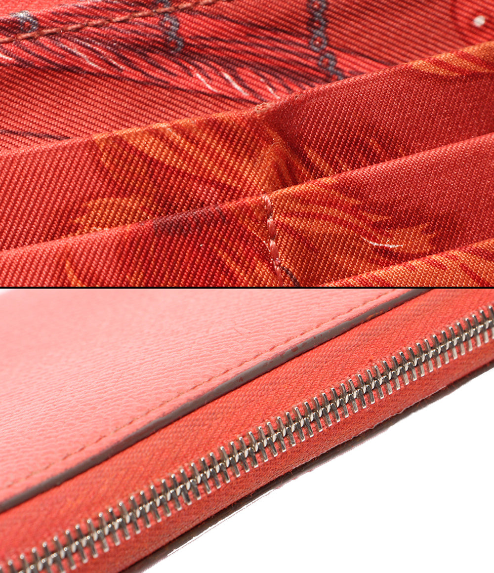 HERMES ラウンドファスナー長財布 T刻印 シルバー金具 アザップロング