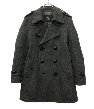 BURBERRY BLACK LABEL チェスターコート 内地キルティング グレー D1B03-205-08 メンズ SIZE M バーバリーブラックレーベル