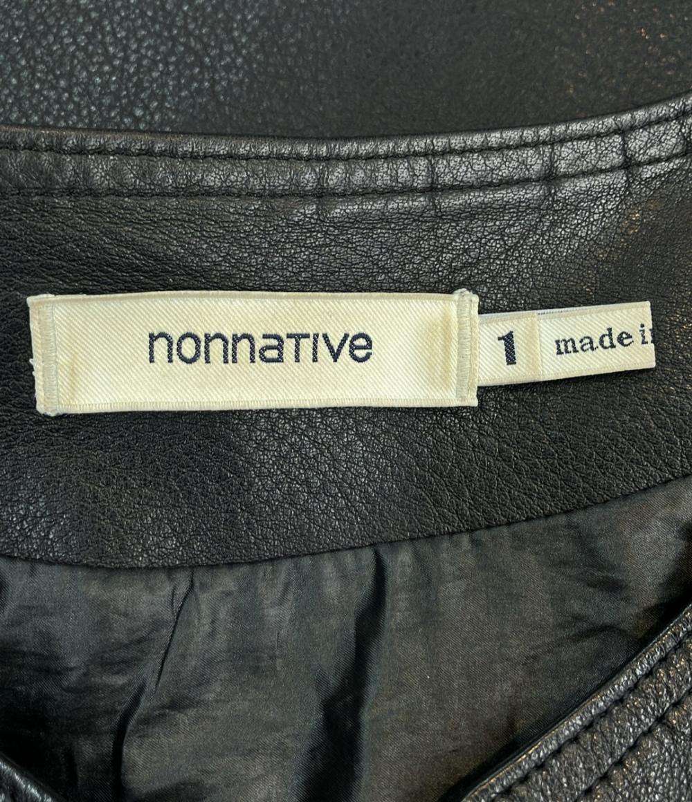 nonnative シングルライダースジャケット ノーカラー TNP-NN-J2403