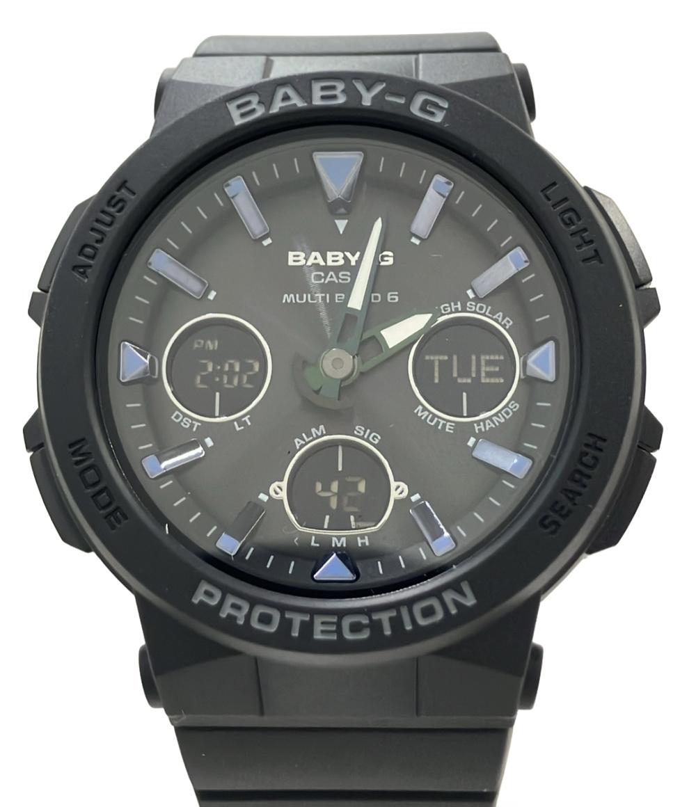 美品 CASIO 腕時計 Baby-G ソーラー ブラック BGA-2500 レディース カシオ
