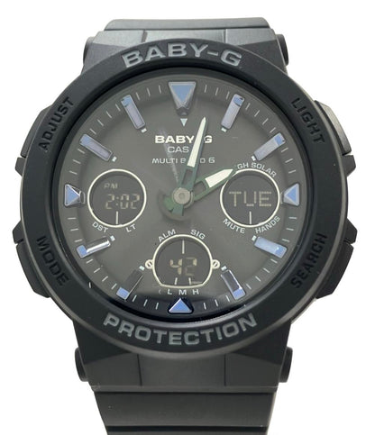 美品 CASIO 腕時計 Baby-G ソーラー ブラック BGA-2500 レディース カシオ