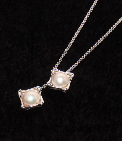 美品 TASAKI ネックレス ラリアット SV マベパール 12mm レディース タサキ