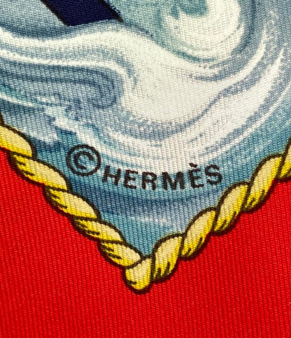 美品 HERMES スカーフ シルク100% カレ90 Vive le Vent レディース エルメス