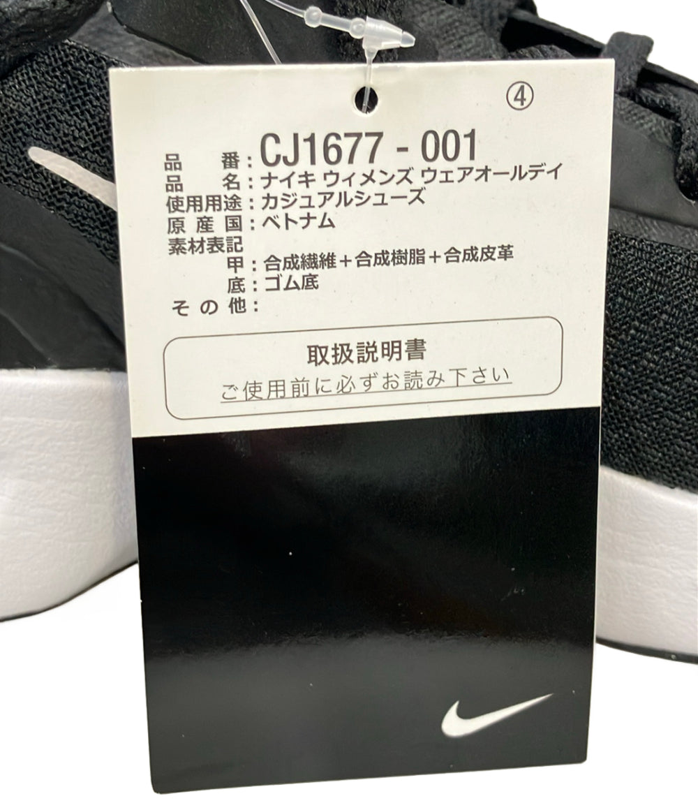 美品 NIKE ローカットスニーカー ウェアオールデイ CJ1677-001 レディース SIZE 23.0 ナイキ