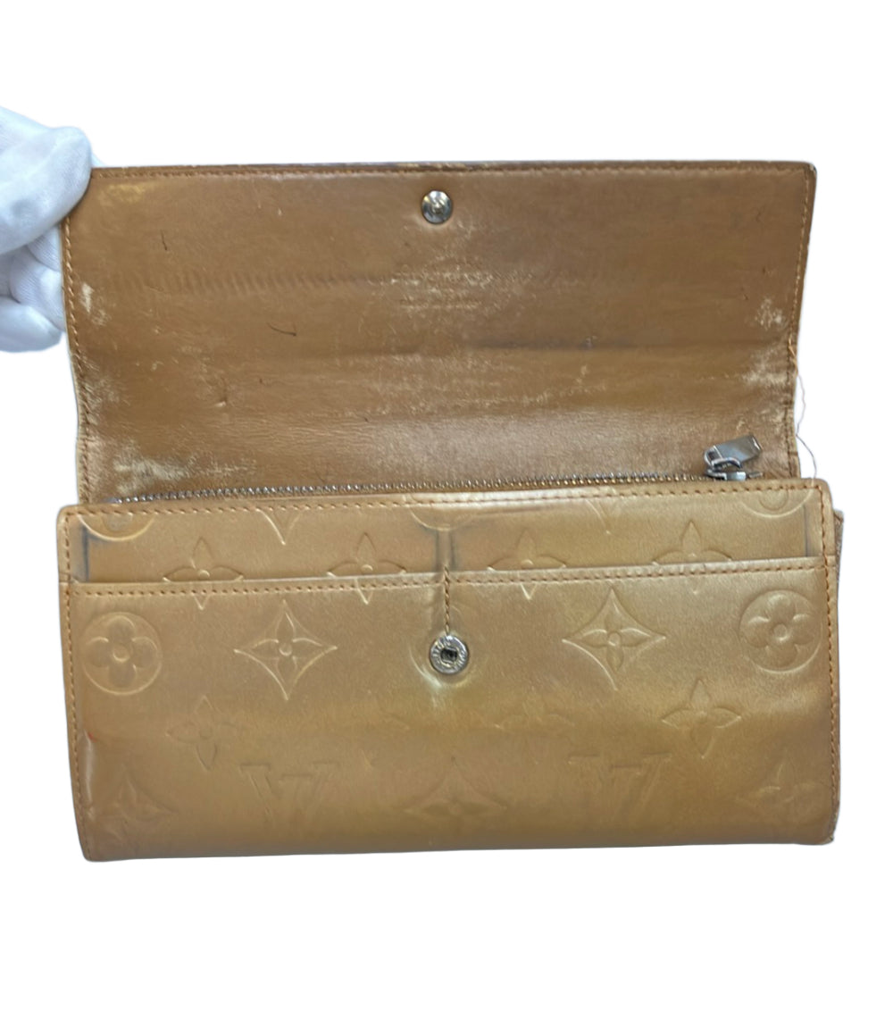 訳あり LOUIS VUITTON 長財布 ポシェットポルトモネクレディ ヴェルニ M91380 レディース ルイ・ヴィトン