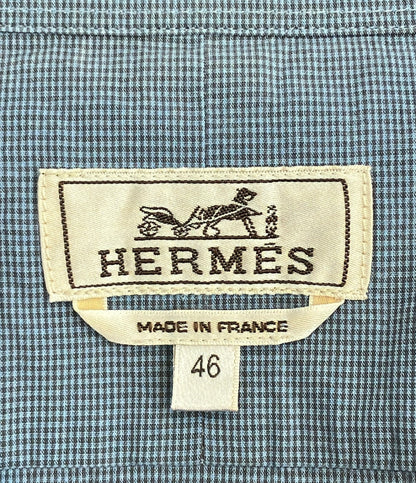 HERMES 長袖 シャツ ジップアップ メンズ SIZE 40 (S) エルメス