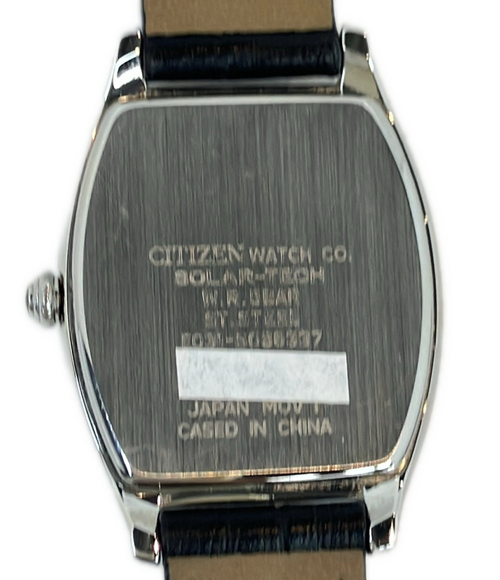 美品 CITIZEN 腕時計 リヴィエール ソーラー ホワイト E031-S086337 レディース シチズン