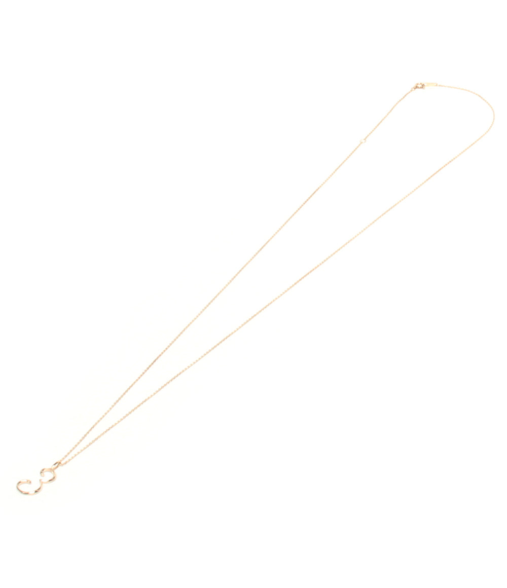 美品 SIENA ROSE ロングネックレス K10 3モチーフ レディース シエナロゼ