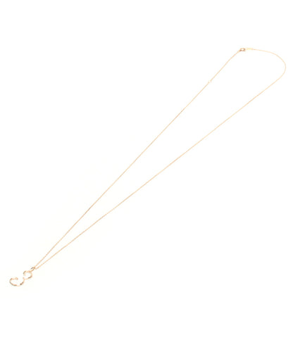 美品 SIENA ROSE ロングネックレス K10 3モチーフ レディース シエナロゼ