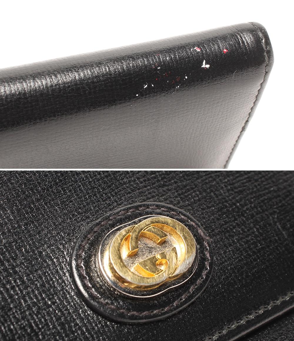 GUCCI グッチ インターロッキングG MARINA マリーナ 長財布 598531 レザー   レッド系 ボルドー系 ゴールド金具  二つ折り財布 【本物保証】 GUCCI（グッチ） インターロッキングG 449347 長財布 レディース 中古