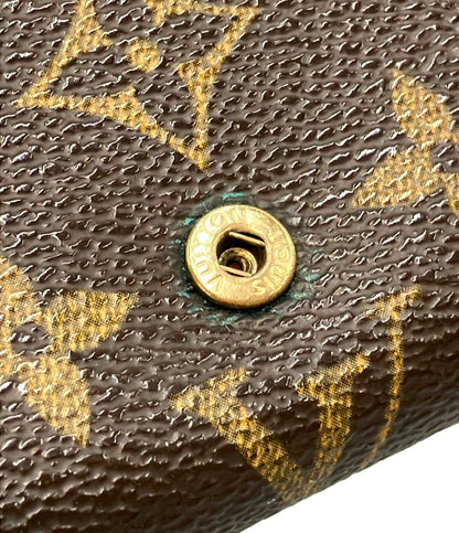 訳あり LOUIS VUITTON 二つ折り財布 ポルトモネ ビエ トレゾール モノグラム M61730 レディース メンズ ルイ・ヴィトン