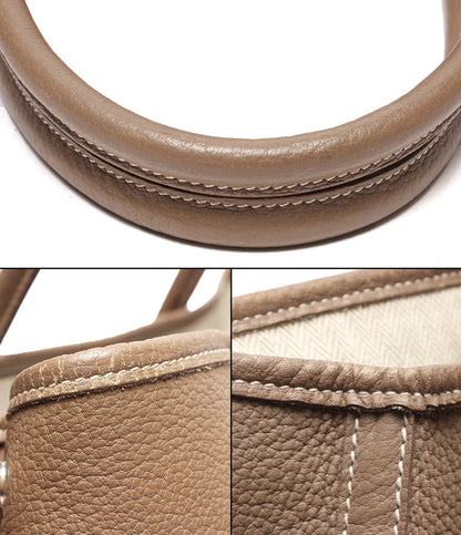 HERMES トートバッグ □L刻印 シルバー金具 ガーデンパーティPM レディース エルメス
