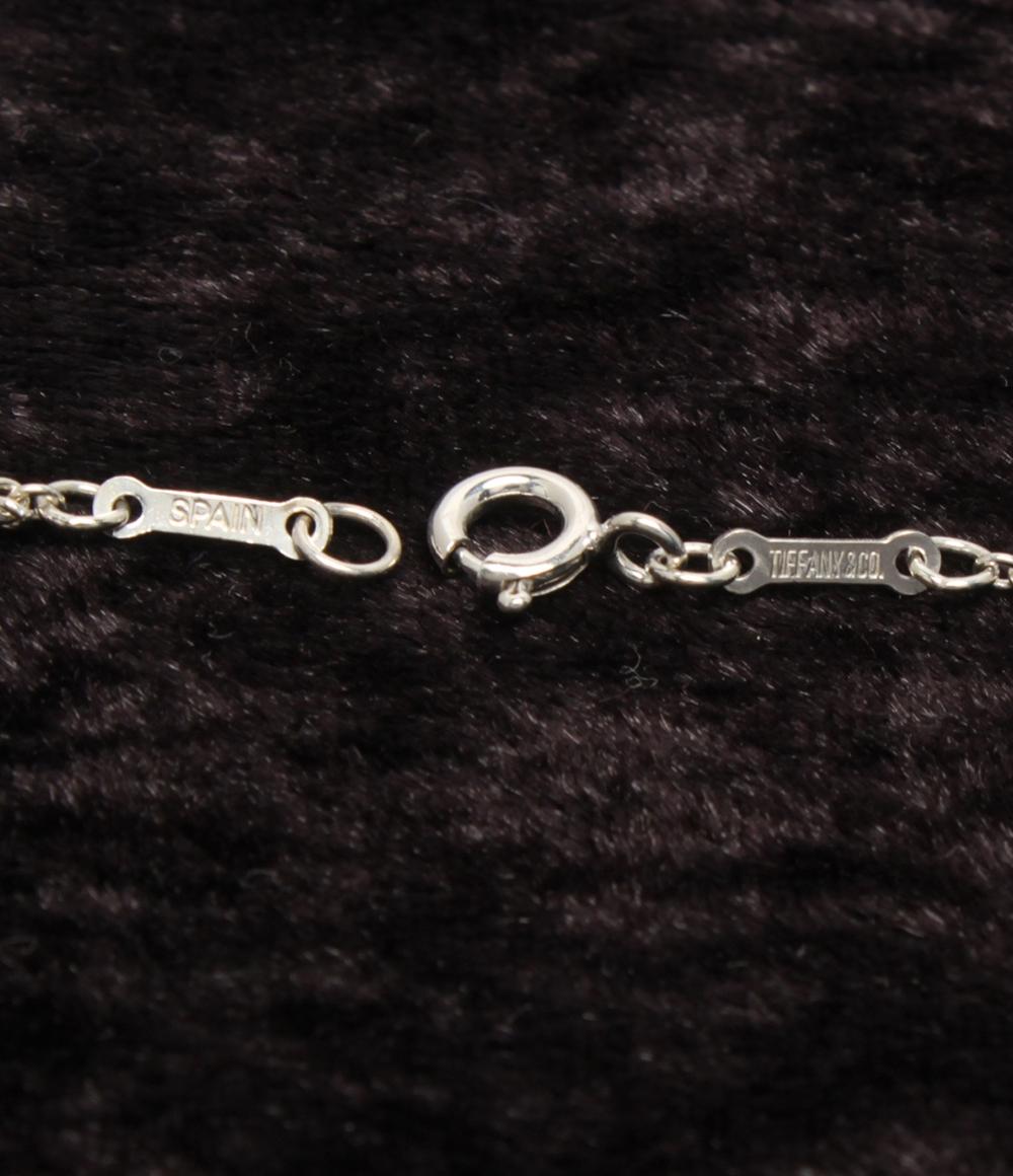 美品 TIFFANY&Co. ネックレス SV925 エルサ ペレッティ オープンハート レディース ティファニー