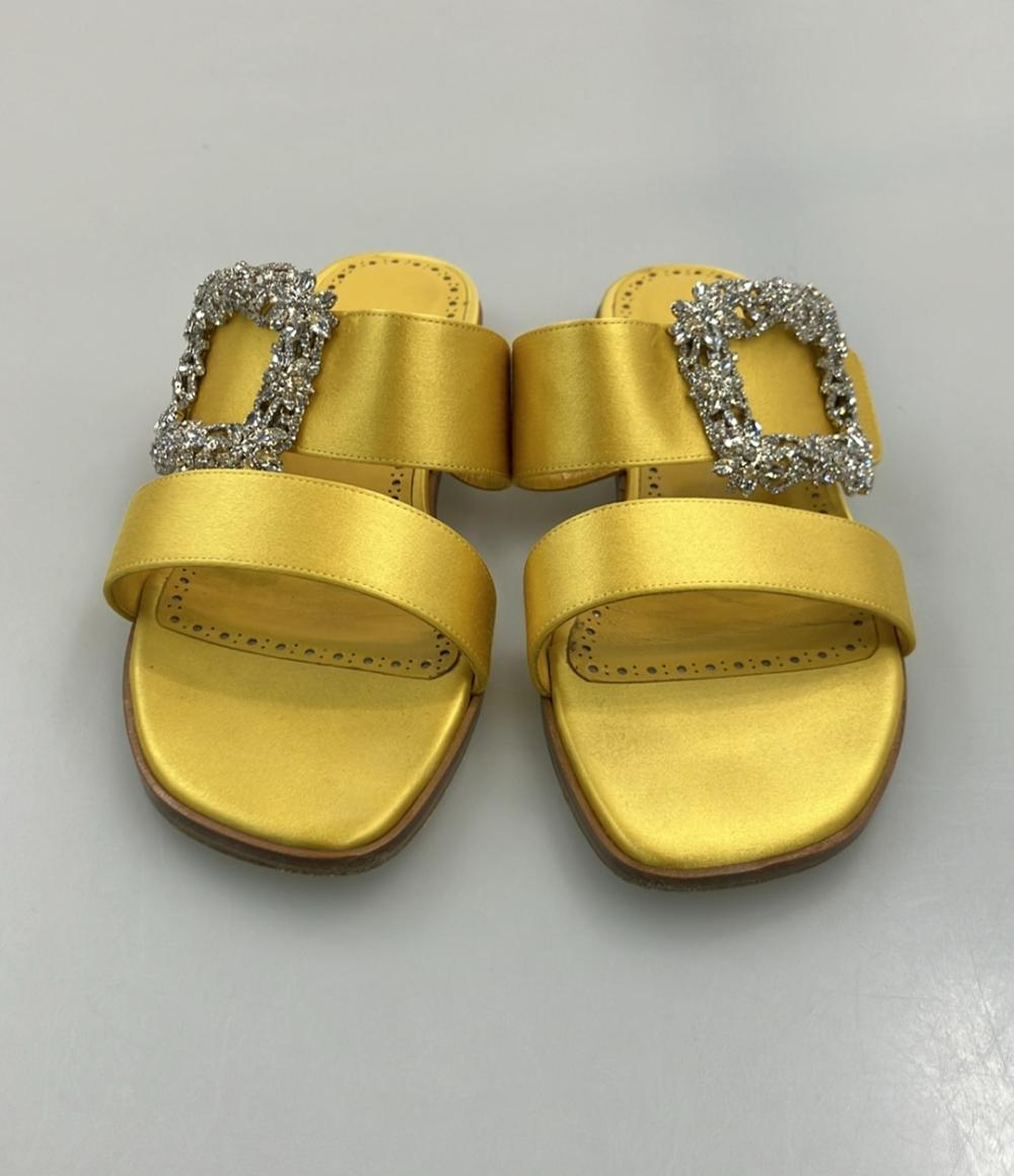 MANOLO BLAHNIK フラットサンダル MARTAMOD レディース SIZE 38 マノロ