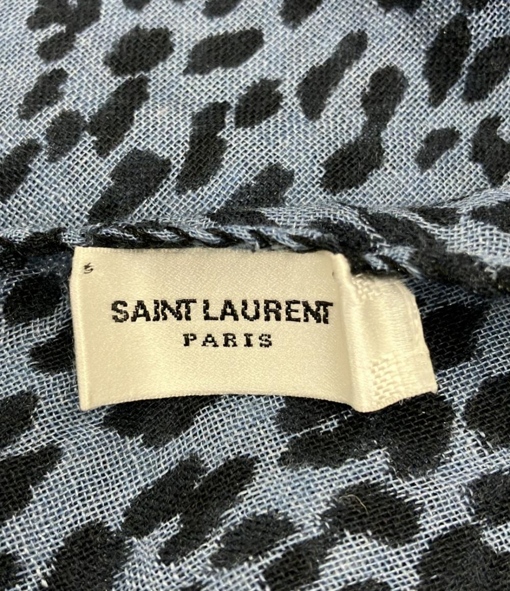 サンローラン ストール レオパード柄 レディース SAINT LAURENT 
